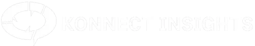 Konnict Insights company logo with stylized speech bubble and arrow.