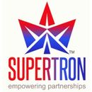 Supertron Electronics Ltd logo with a red and blue star above the company name and tagline.