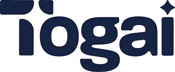 Dark blue text reading 'iogai' on a transparent background.