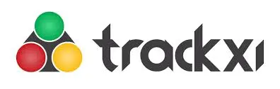 Trackxi logo with three colored circles arranged in a triangle next to the brand name in black text.