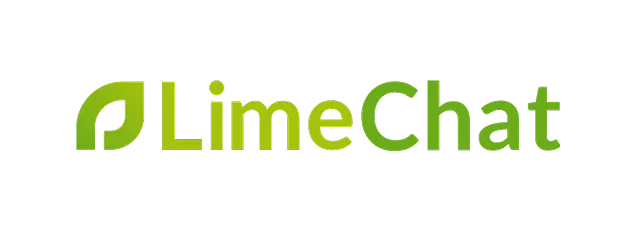 LimeChat company logo with a stylized leaf icon in green.
