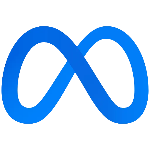 Blue infinity symbol on a black background.