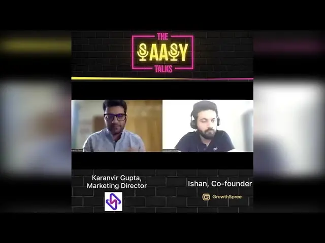 Virtual talk show with Karanvir Gupta, Marketing Director, and Ishan, Co-founder of GrowthSpree.